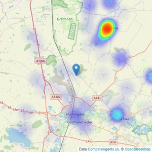 Lennon James Property - Abbots Ripton listings heatmap