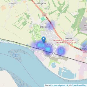 Leonards - Brough listings heatmap