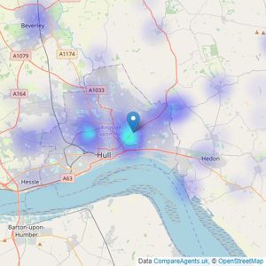 Leonards - Hull listings heatmap