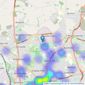 LESS THAN 1% - Northampton listings heatmap