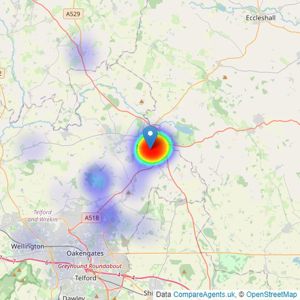 Lets Move - Newport listings heatmap