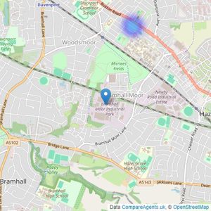 Lettings One - Stockport listings heatmap