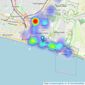 Lextons - Brighton Kemptown listings heatmap