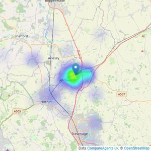 Leysbrook - Letchworth listings heatmap