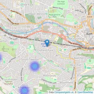 Liane Hanks Residential - Bath listings heatmap