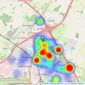 Lifestyle Property Services - Bradley Stoke listings heatmap