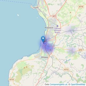 Lilygirl - Ayr listings heatmap