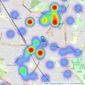 Linay & Shipp - Orpington listings heatmap