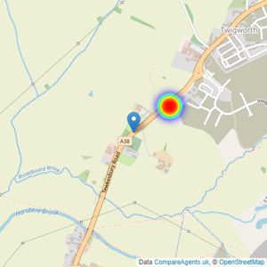 Linden Homes Cotswolds listings heatmap