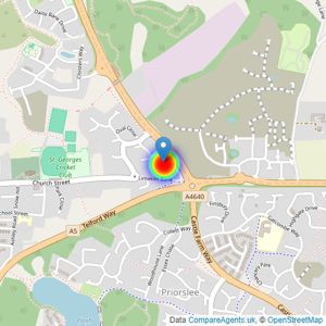 Linden Homes Mercia listings heatmap