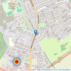 Linden Homes Mercia listings heatmap