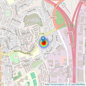 Linden Homes North East listings heatmap