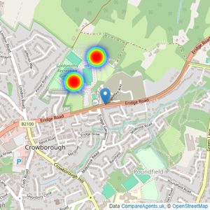 Linden Homes South East listings heatmap