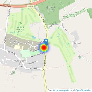 Linden Homes South East listings heatmap