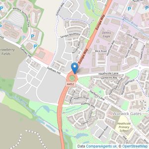 Linden Homes South West Midlands listings heatmap