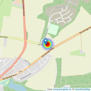 Linden Homes South West Midlands listings heatmap