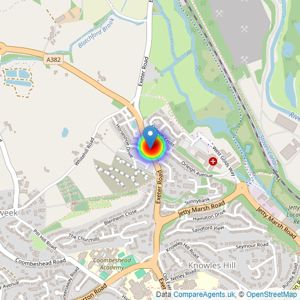 Linden Homes South West listings heatmap