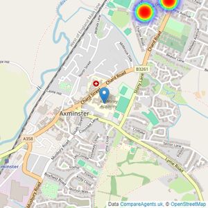 Linden Homes South West listings heatmap