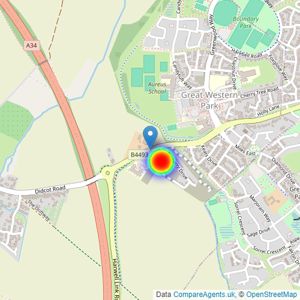 Linden Homes Thames Valley listings heatmap