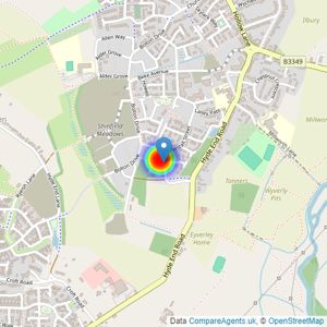 Linden Homes Thames Valley listings heatmap