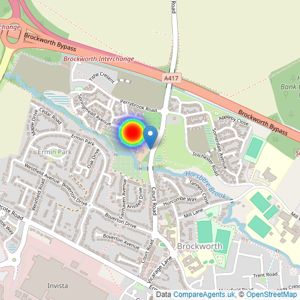 Linden Homes Western listings heatmap