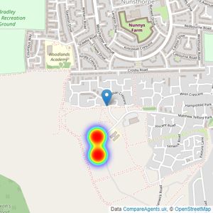 Linden Homes Yorkshire listings heatmap