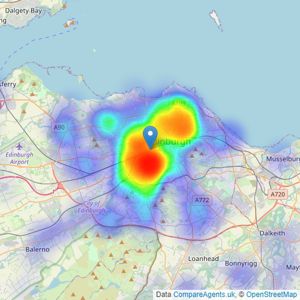 Lindsays - Edinburgh listings heatmap