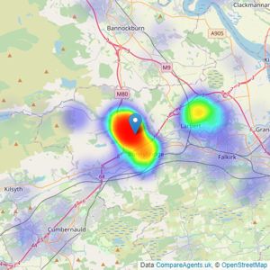 Lindsey Archibald - Estate Agent - Denny listings heatmap