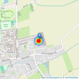 Lindum Homes listings heatmap