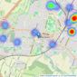 Lines & James Ltd - HORSHAM listings heatmap