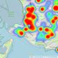 Links Estate Agents - Exmouth listings heatmap