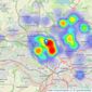 Linley & Simpson - North Leeds listings heatmap