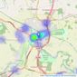 Linley & Simpson - Wetherby listings heatmap