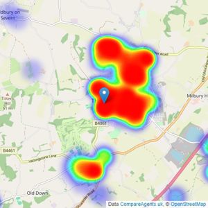 Lisa Costa Residential Sales & Lettings - Thornbury listings heatmap