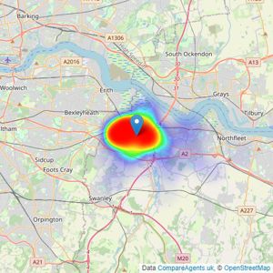 Livermores The Estate Agents - Dartford listings heatmap