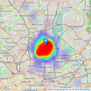 Location Location - London listings heatmap