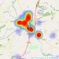 Lockstones Estate Agents - Malmesbury listings heatmap