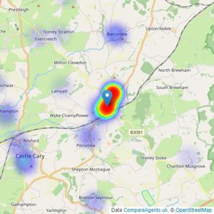 Lodestone Property - Bruton listings heatmap