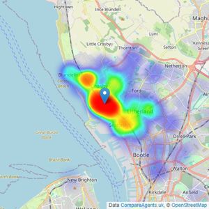 Logic - Liverpool listings heatmap