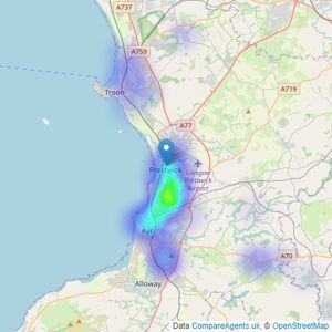 Lomond - Prestwick listings heatmap