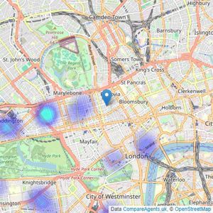 London Central Portfolio - London Central Portfolio listings heatmap