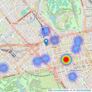 London Executive - London listings heatmap