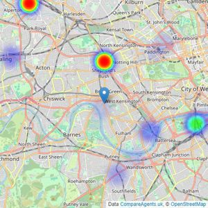 London Property Guru - London listings heatmap