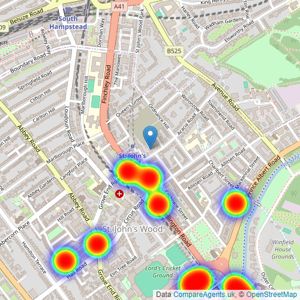 London Real Estate Office - London listings heatmap