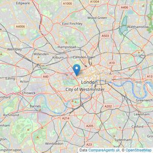 London World Class - Powered by Keller Williams, Covering South West London listings heatmap