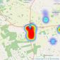 Longsons - Swaffham listings heatmap