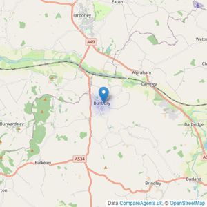 Lord & Porter Limited - Covering Cheshire listings heatmap