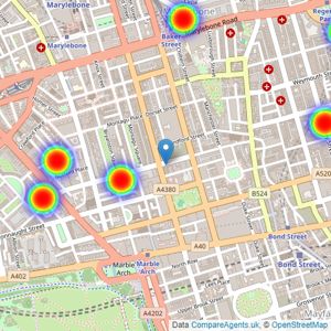 Lord Estates - London listings heatmap