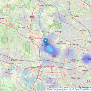 Lords Associates of London - Middlesex listings heatmap