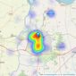 Louise Oliver Properties - Scunthorpe listings heatmap